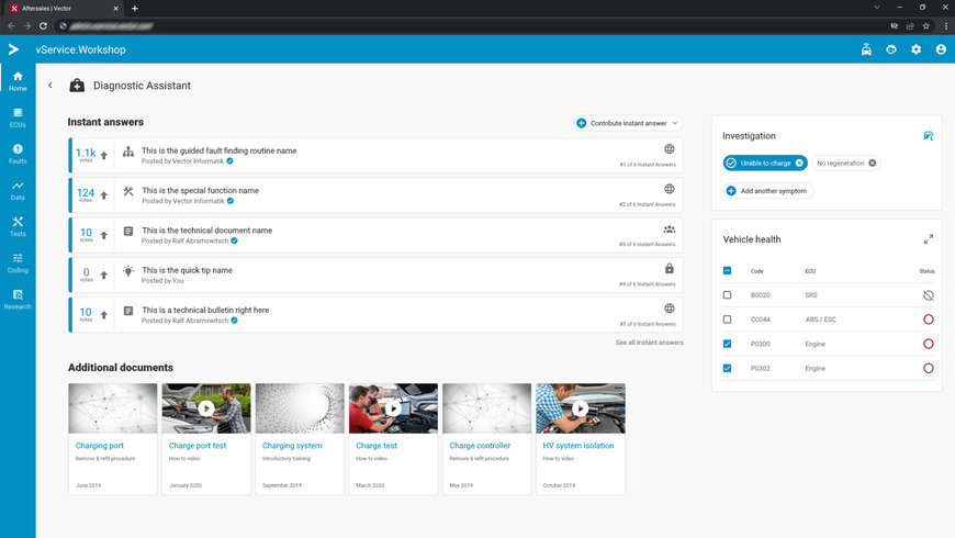 Vector Reimagines Aftersales Diagnostics and Software Updates with vService
